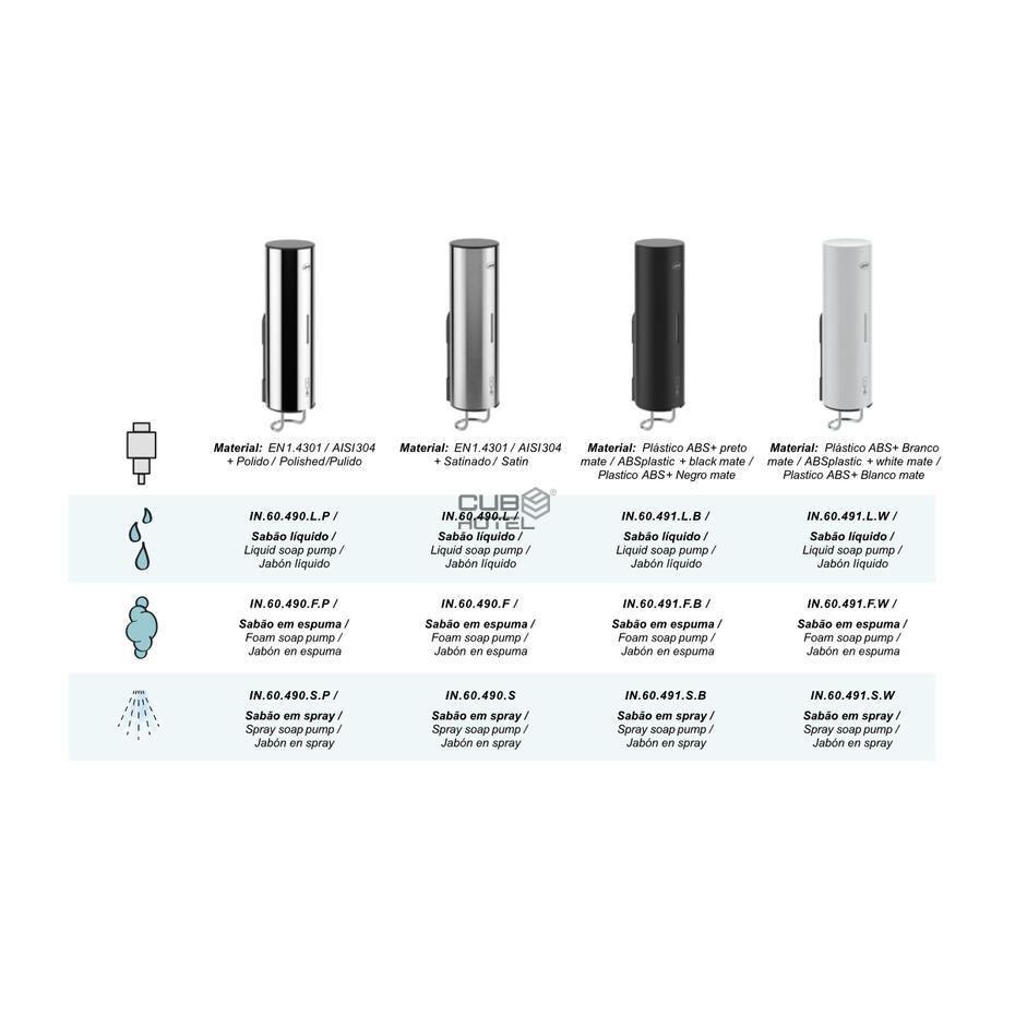 Brushed Stainless Steel Manual Liquid Soap Dispenser